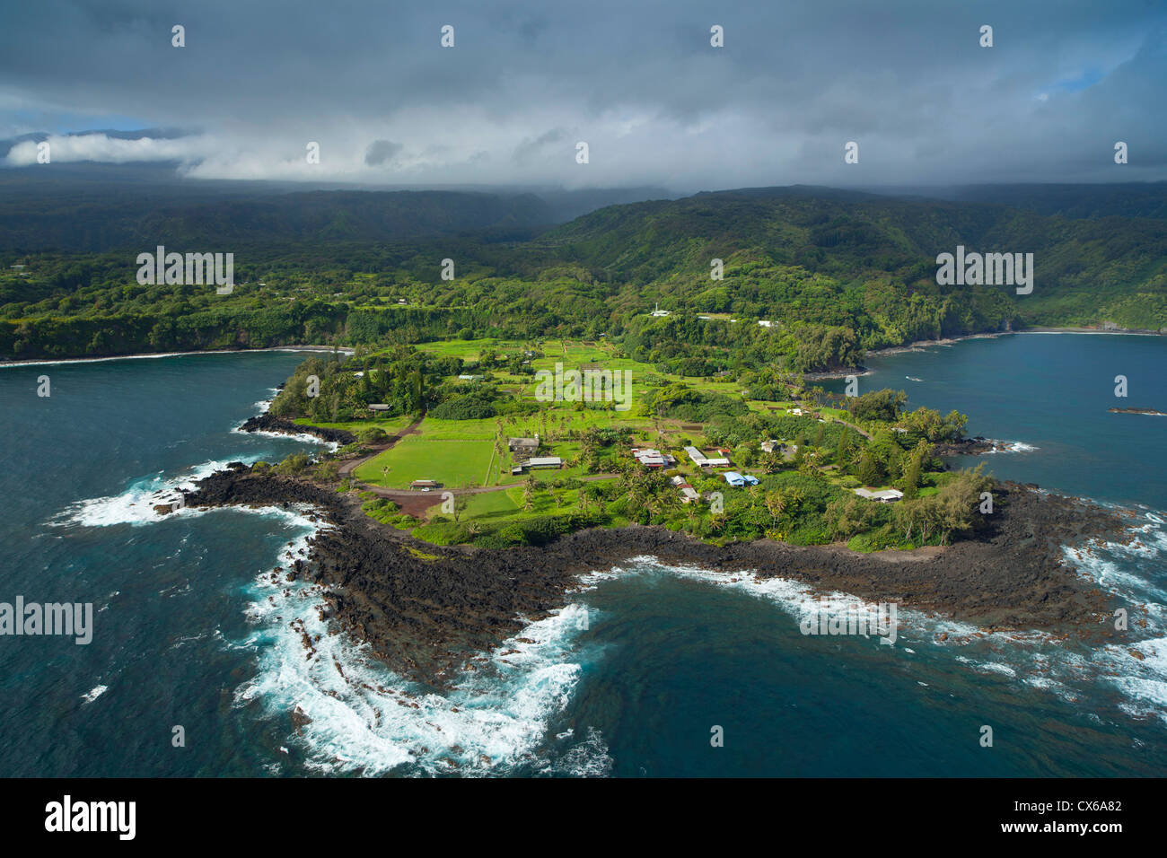 Keanae Peninsula, Hana Coast, Maui, Hawaii Stock Photo - Alamy