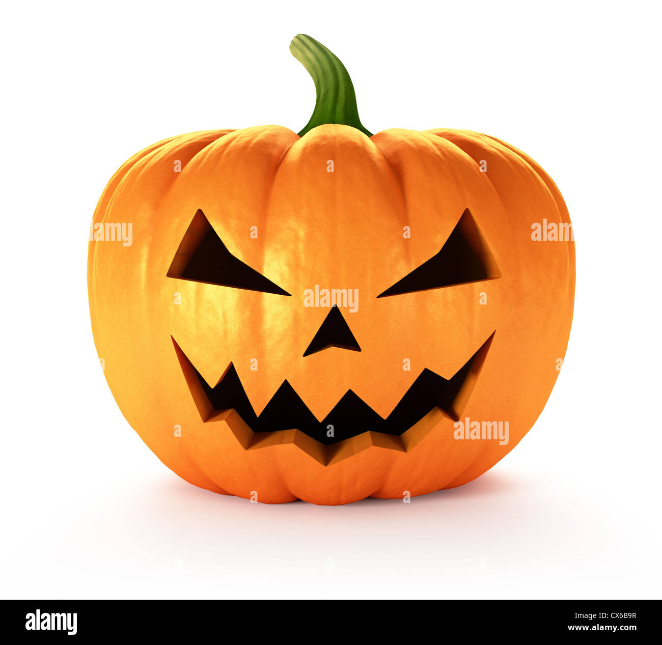 Scary Jack O Lantern halloween pumpkin, 3d render Stock Photo - Alamy
