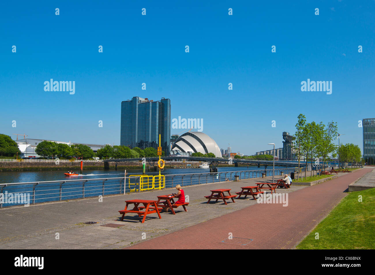 River Clyde, Armadillo, Glasgow, Strathclyde Region; Scotland Stock Photo