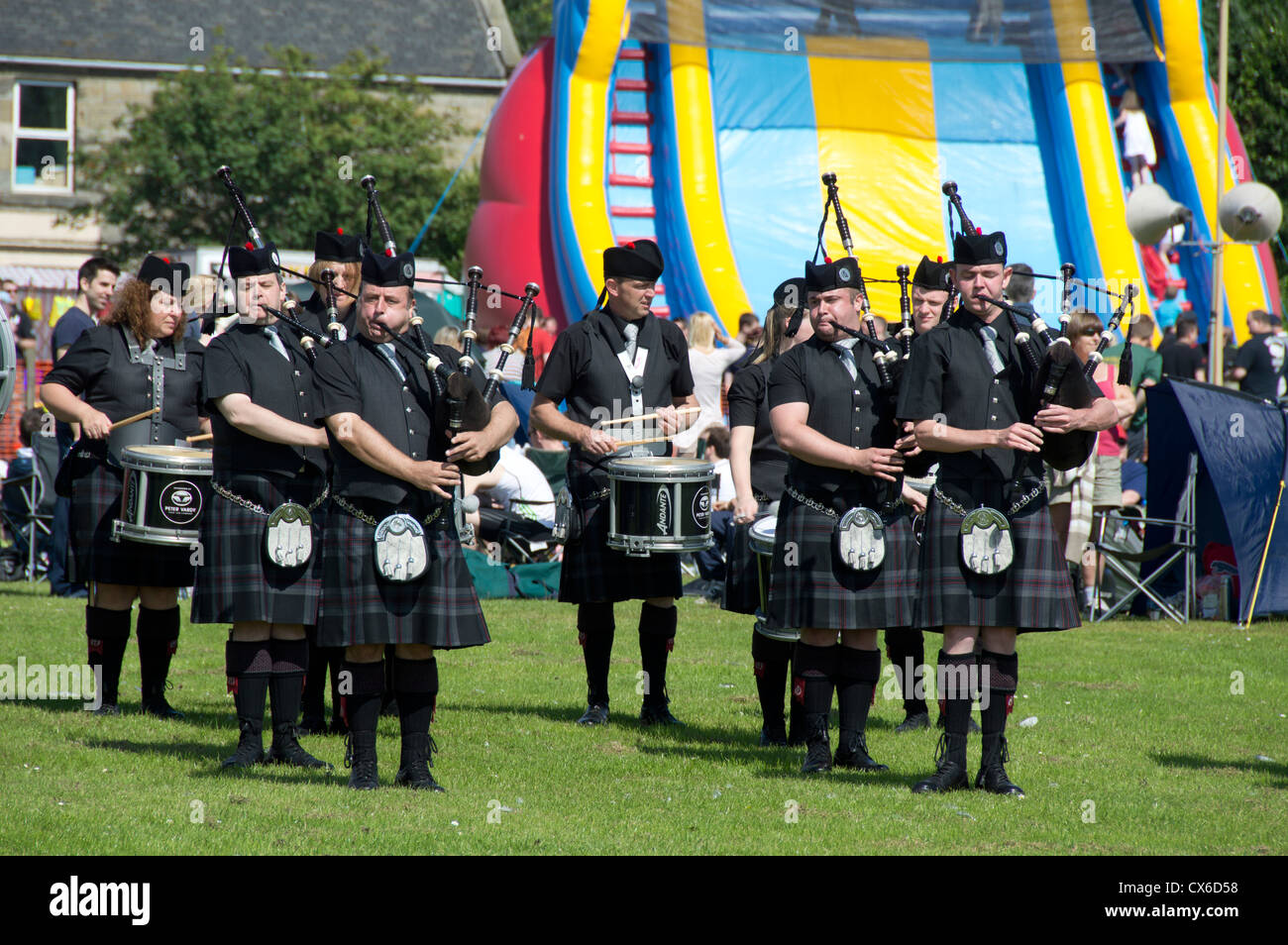 Highland Games Inverkeithing, Fife, Scotland, UK Stock Photo