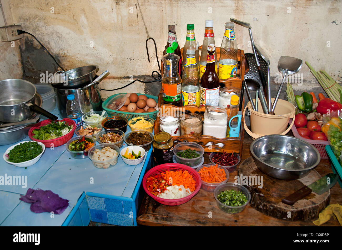 Bangkok Thailand Thai Kitchen Cook Food Restaurant Stock Photo - Alamy