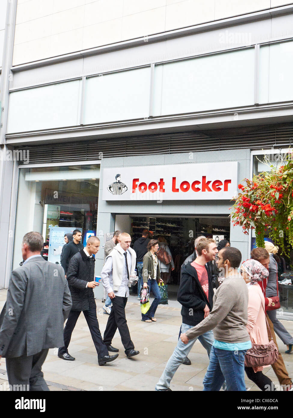 Foot Locker shop on Market Street in Manchester UK Stock Photo