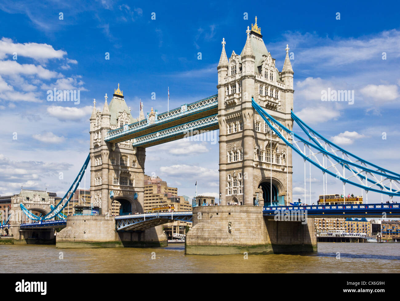 Tower Bridge and River Thames, London, England GB UK EU Europe Stock Photo