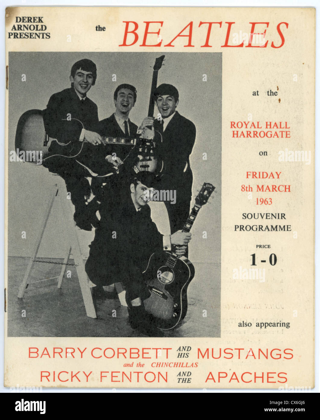 000011 - The Beatles Harrogate 1963 Concert Programme Stock Photo