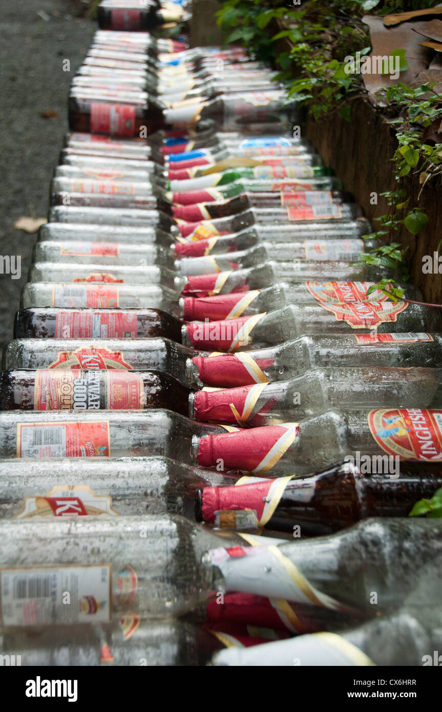 Stacked beer bottles for recycle Stock Photo Alamy