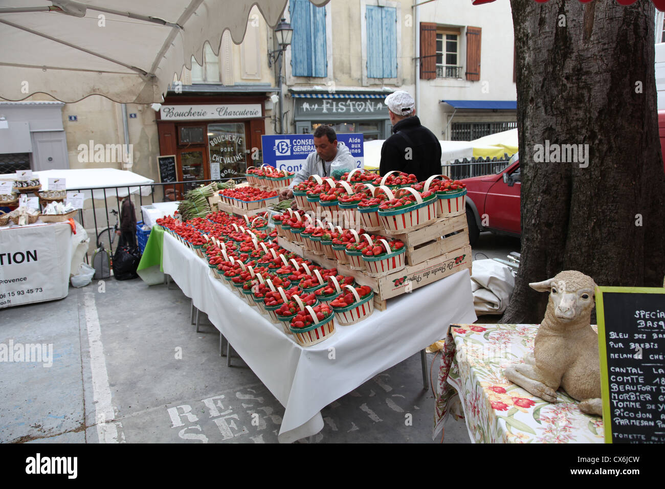 St Remy Market Stock Photo Alamy