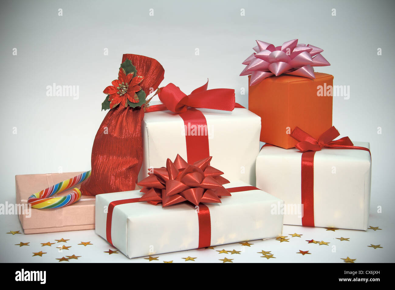 Christmas gift boxes Stock Photo - Alamy