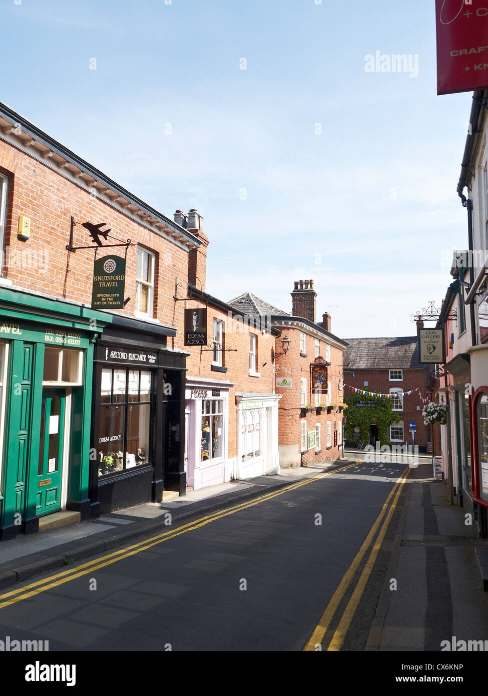 Minshull Street in Knutsford Cheshire UK Stock Photo