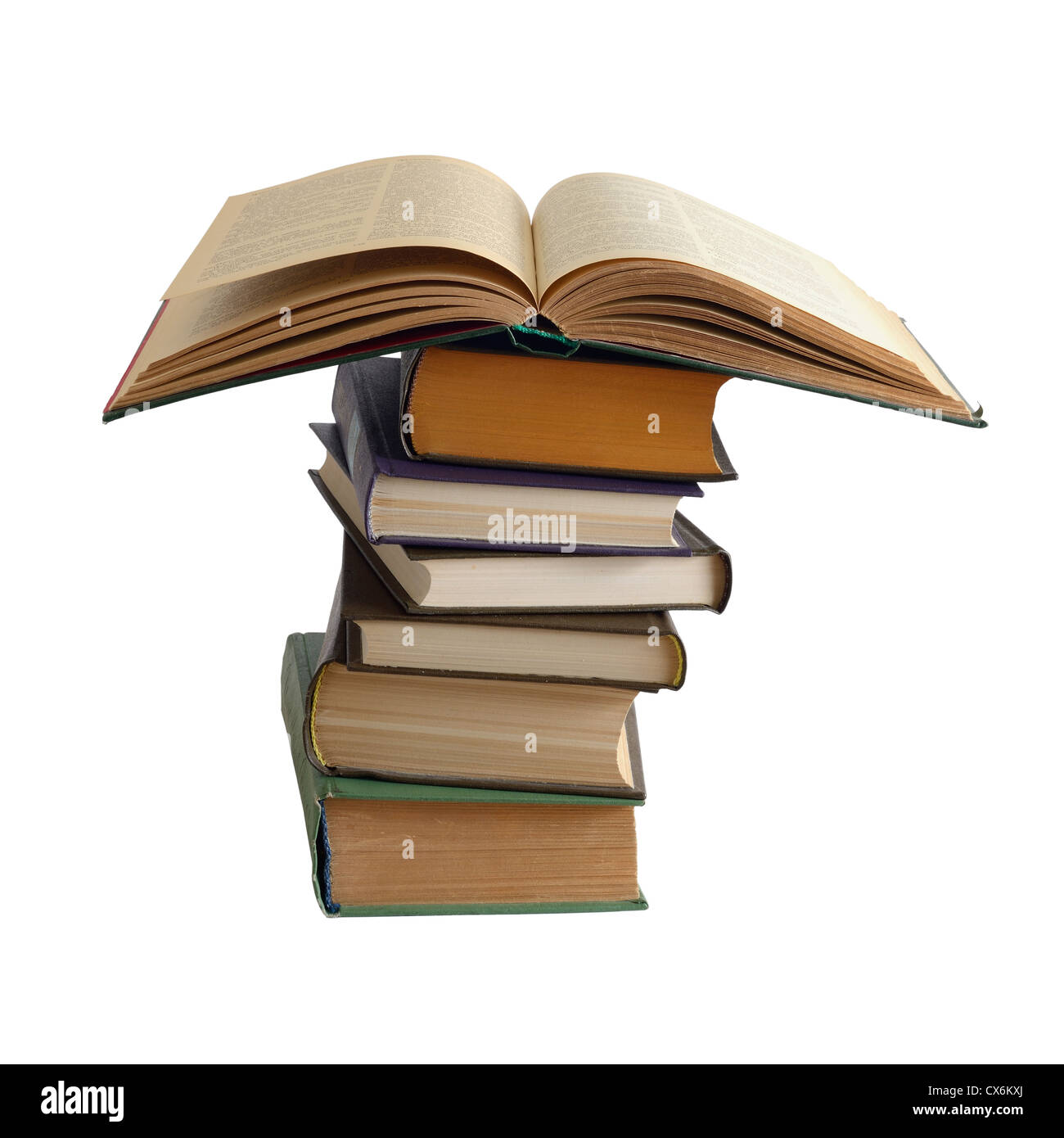 Old books open Cut Out Stock Images & Pictures - Alamy