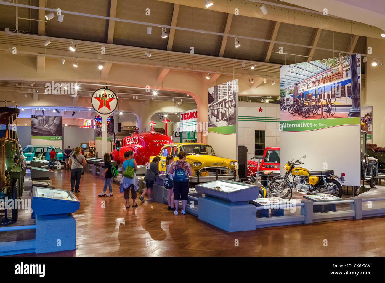 Displays inside the Henry Ford Museum, Dearborn, Detroit, Michigan, USA Stock Photo