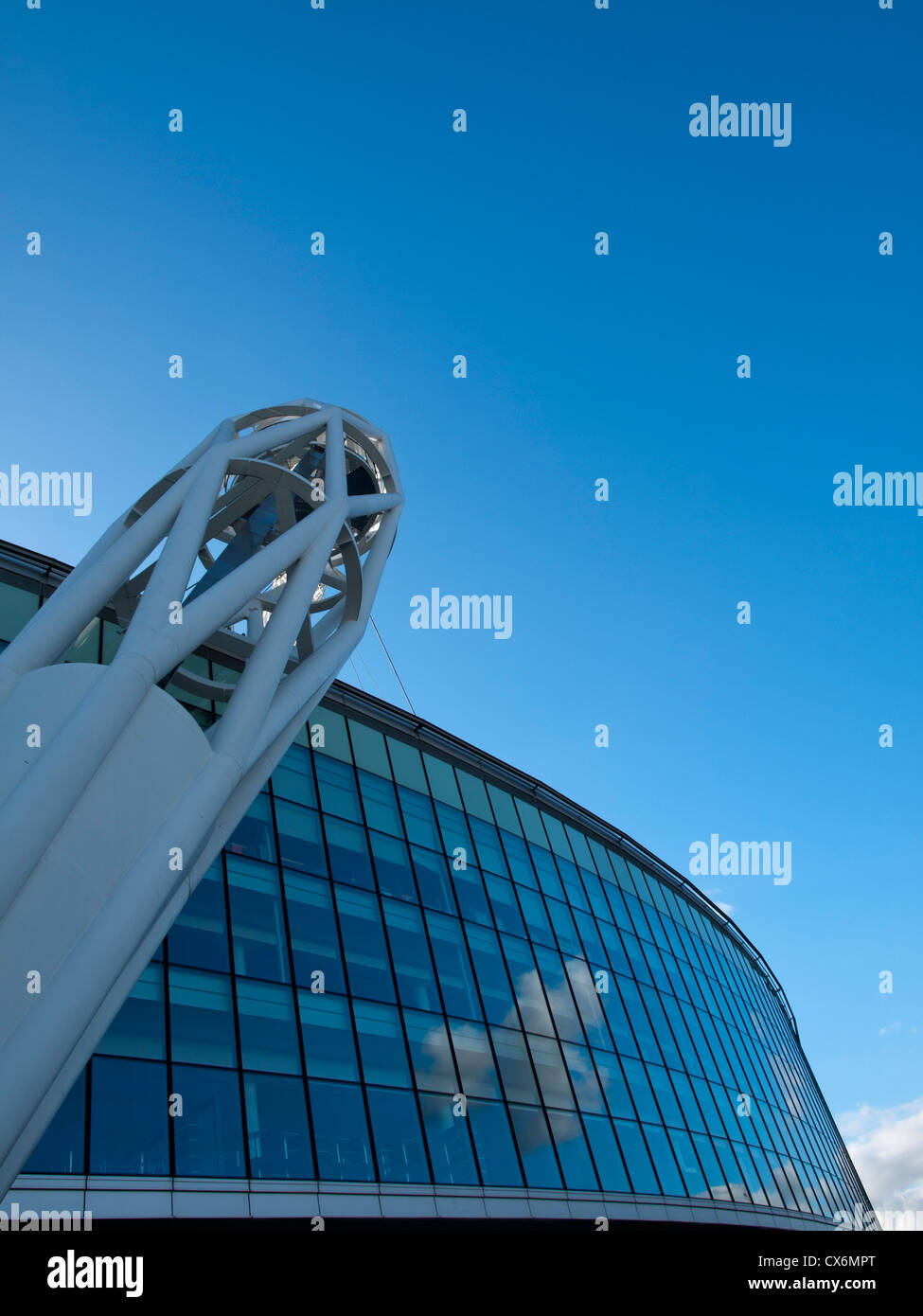 Wembley Stadium arch on Level 1 concourse, Wembley, London, England ...