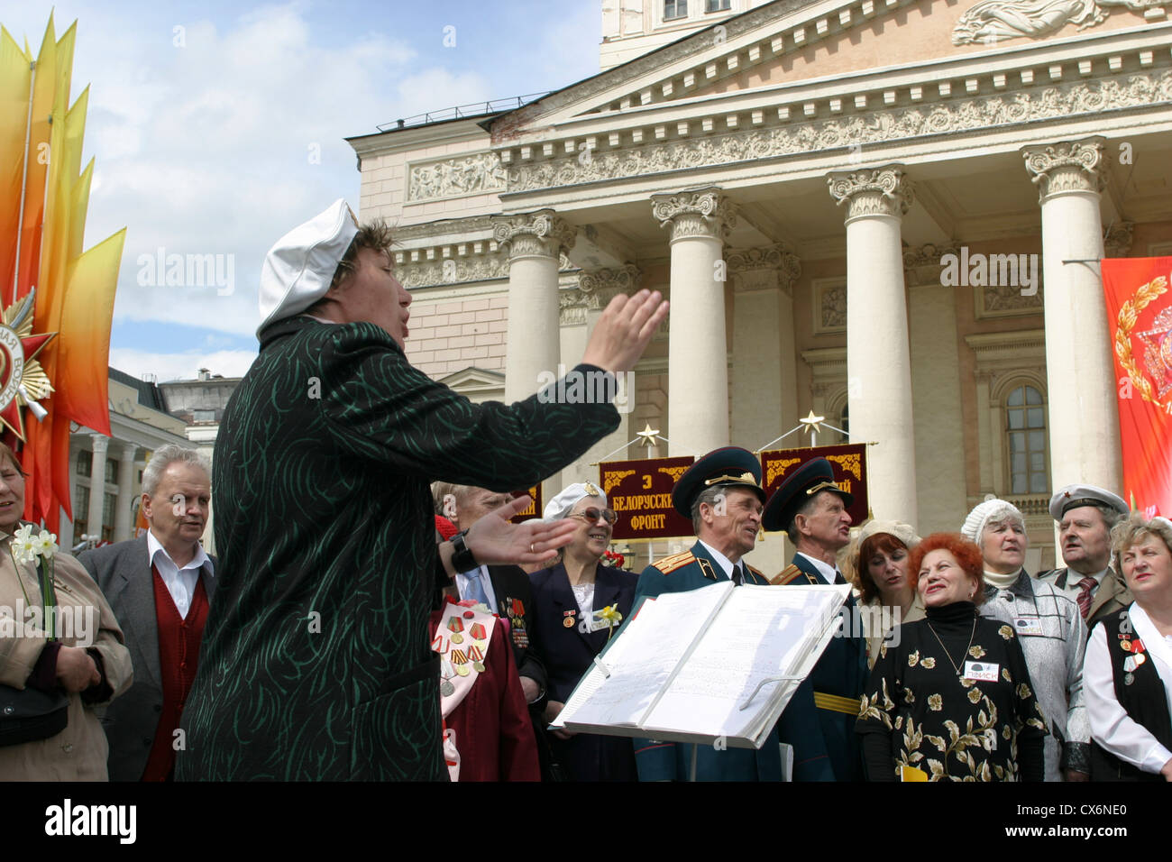 Russian war veterans celebrating the WWII victory on Victory Day near ...