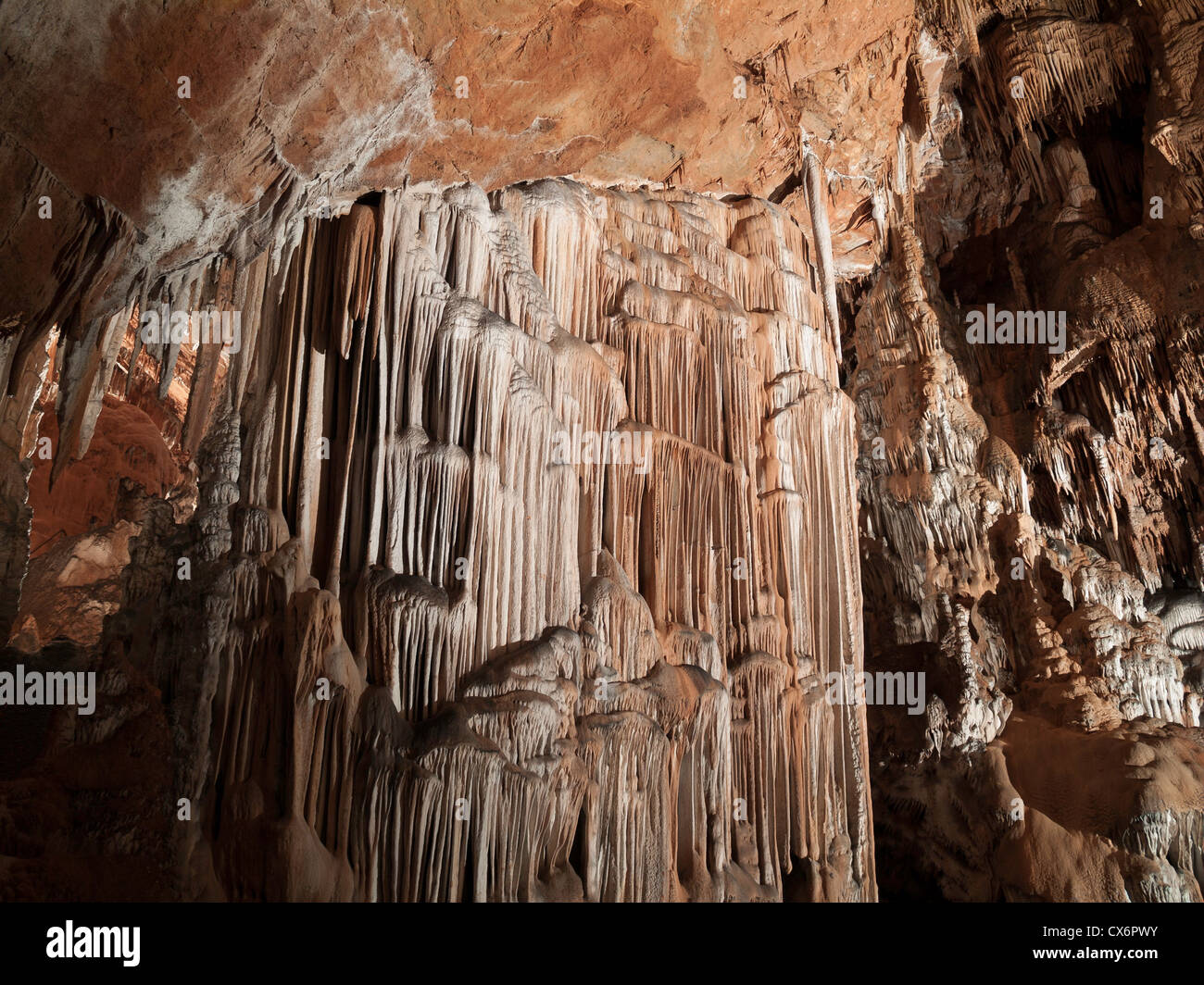 Manita peć (mad furnace) cave, National park Paklenica, Croatia Stock