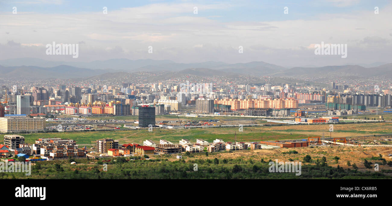 Cityscape of Ulaan Baatar Stock Photo