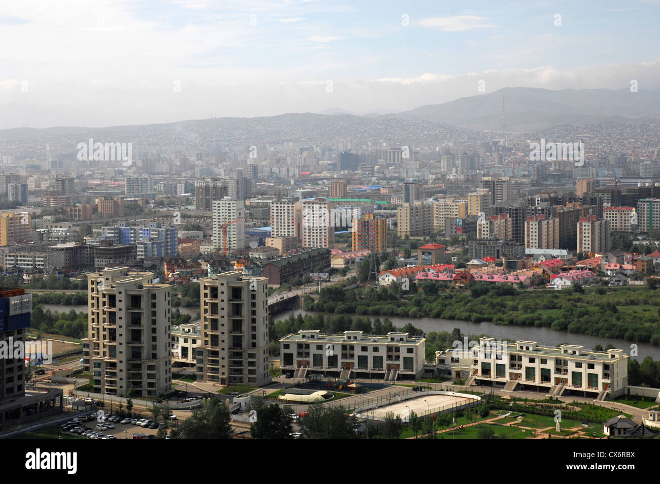 Ulaanbaatar cityscape Stock Photo