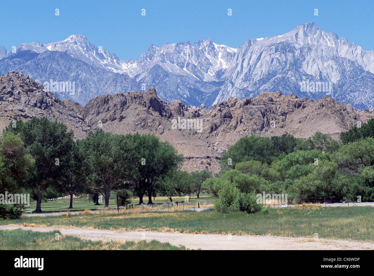 Eastern Sierra Nevada Mountains, Lone Pine Peak, and Alabama Hills in