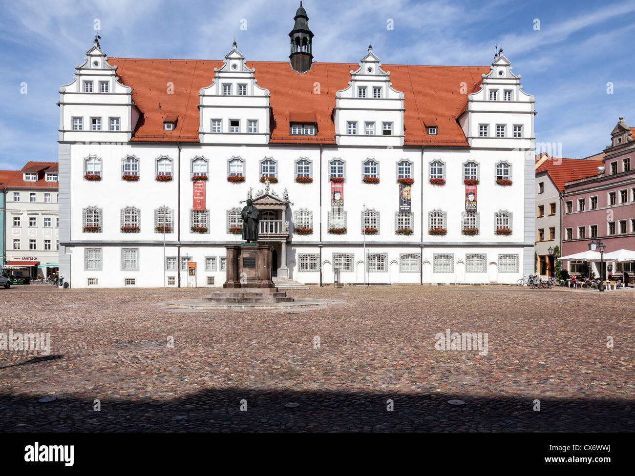 Rathaus and Market Place, Lutherstadt Wittenberg, Saxony Anhalt
