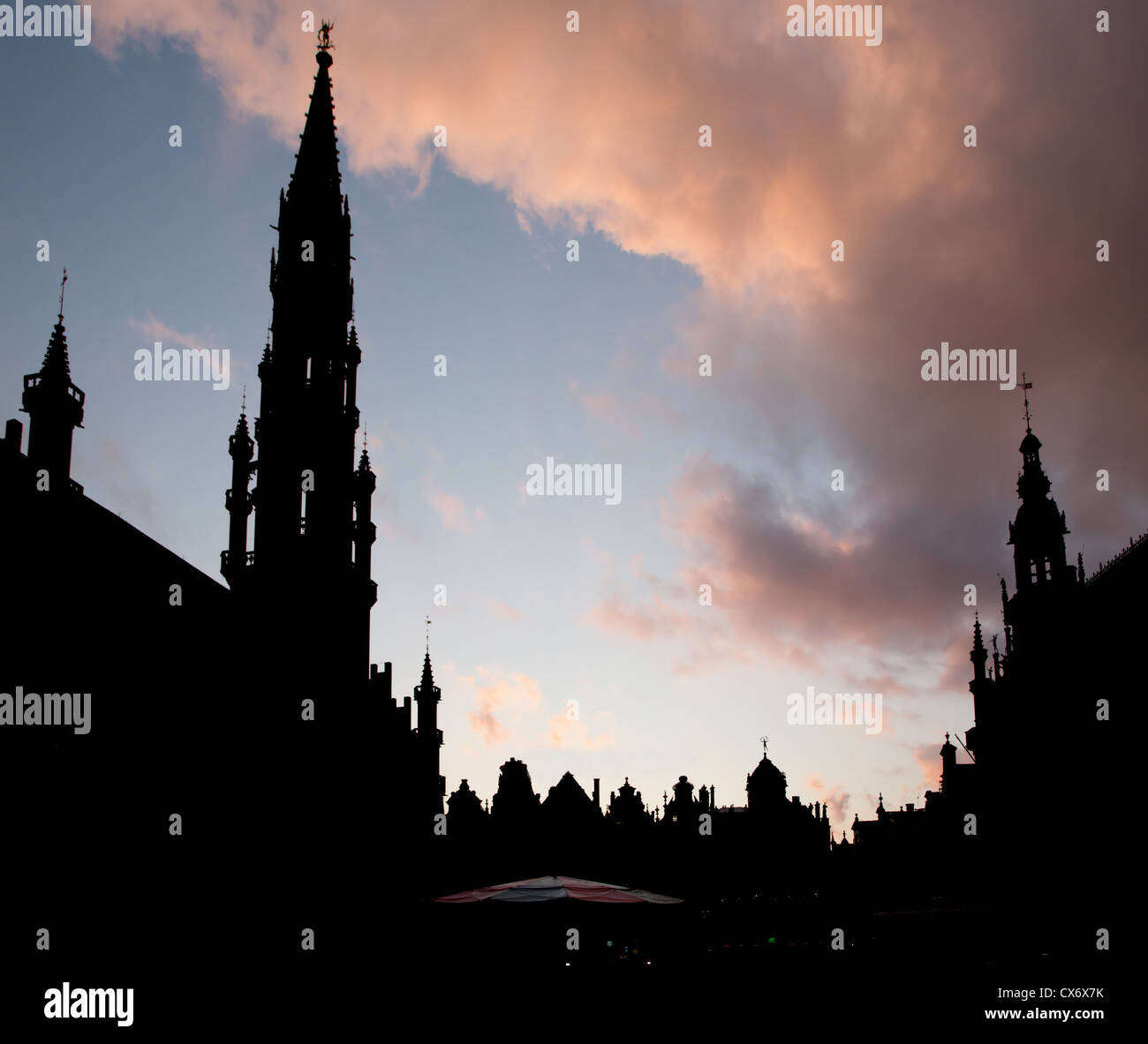 Old town silhouette hi-res stock photography and images - Alamy
