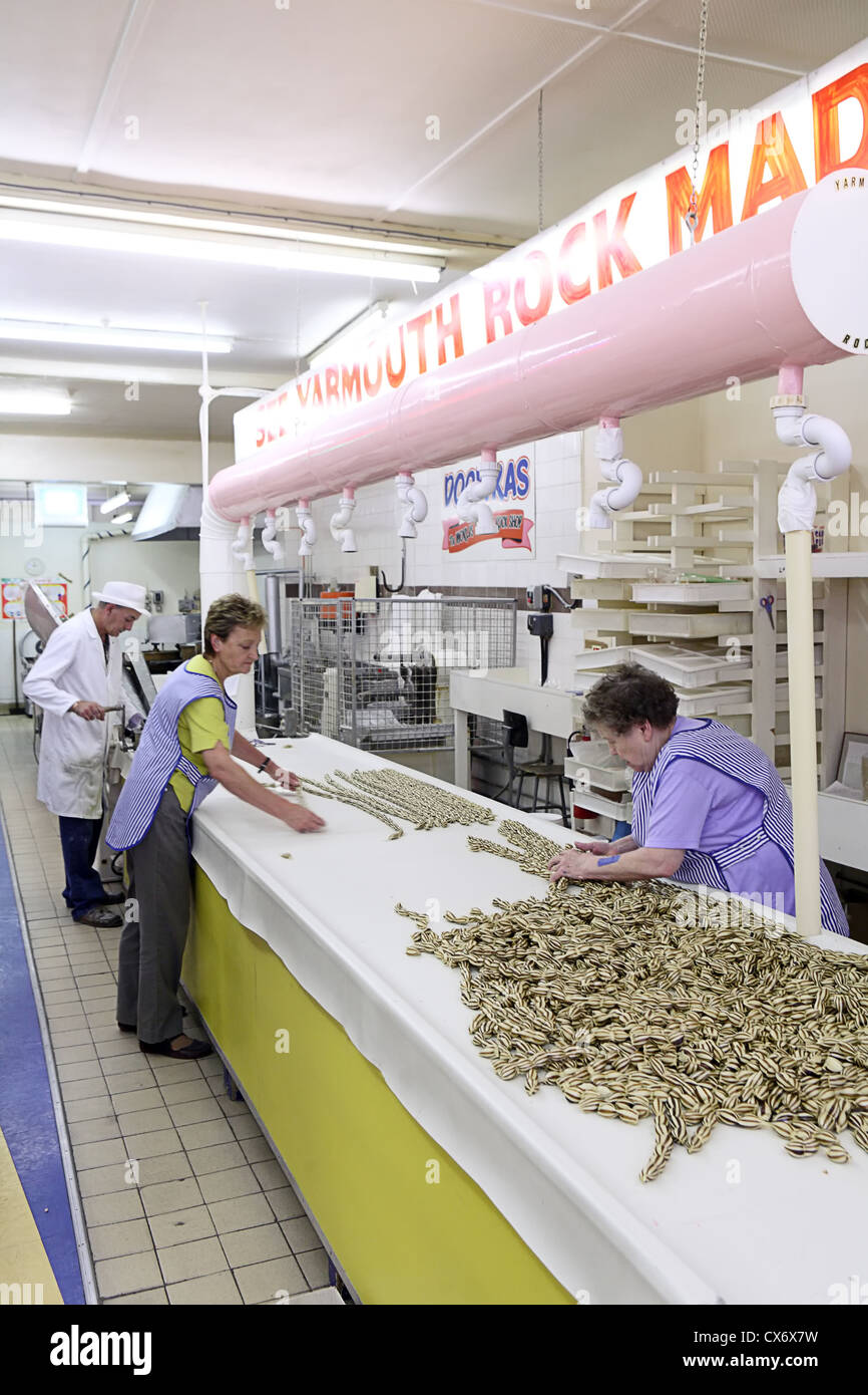 Staff in Docwras Rock Shop in Regents Road, Great Yarmouth, Norfolk