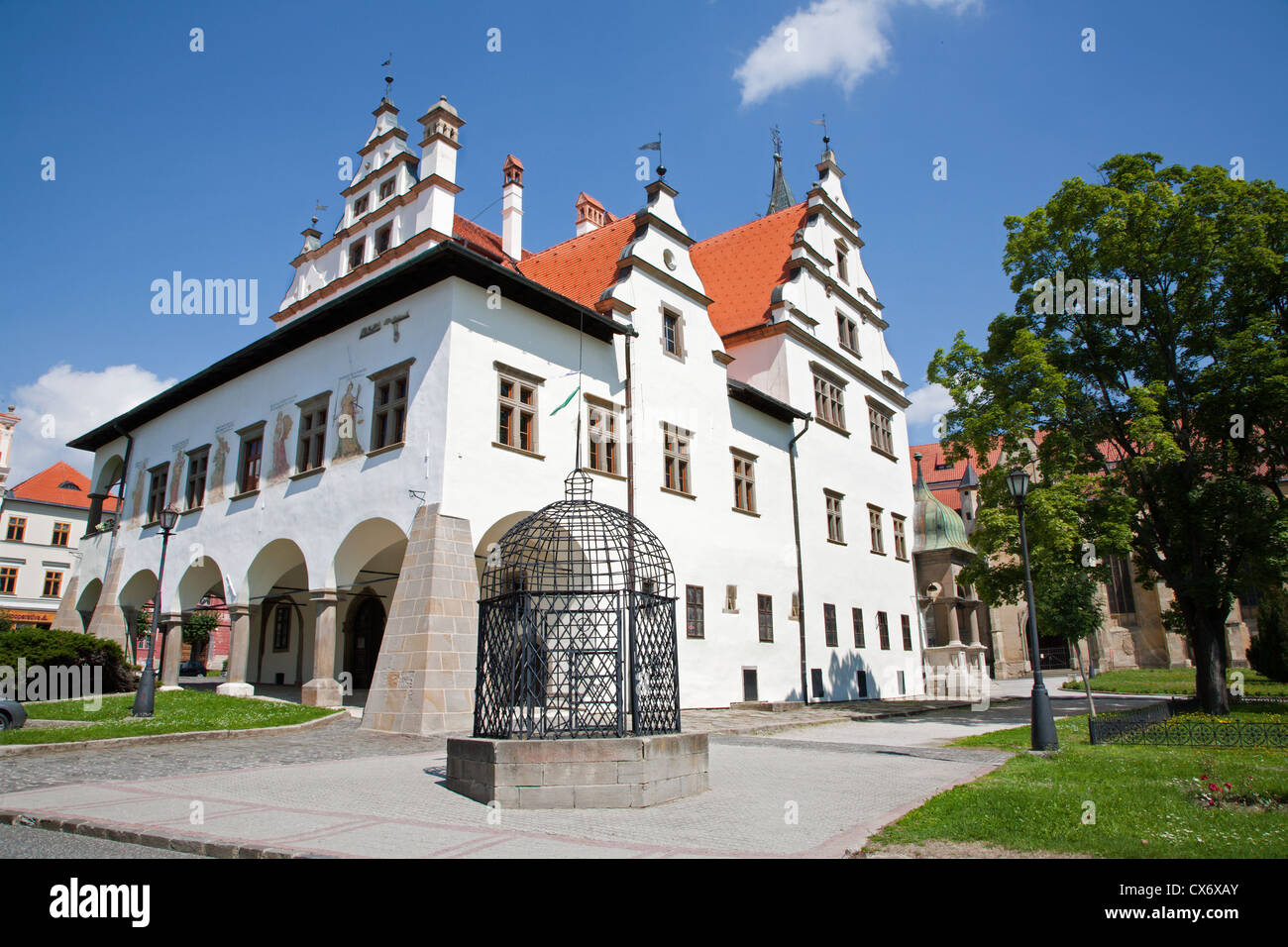 Levoca - renaissance town hall - Slovakia Stock Photo