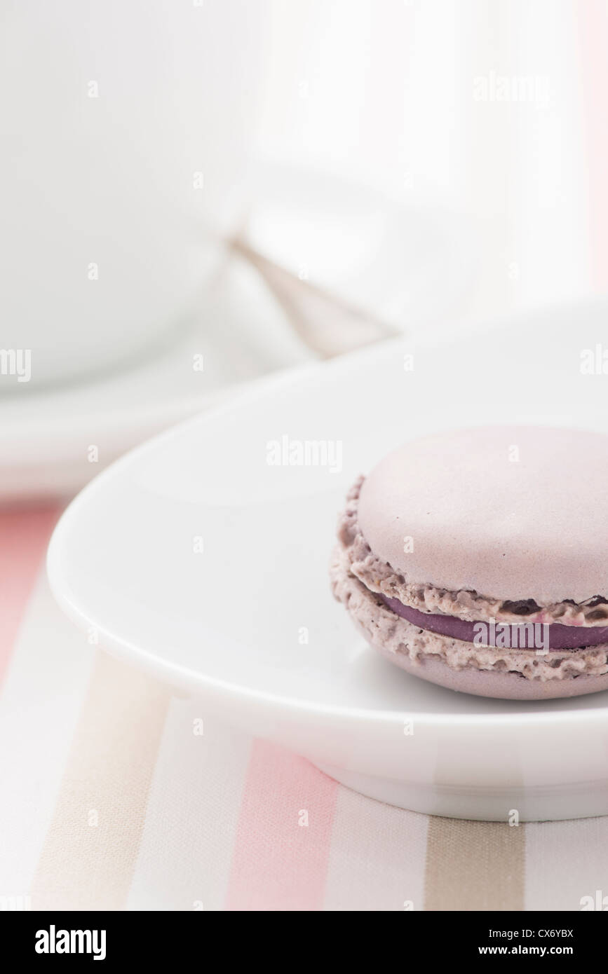 French macaroon cookie at traditional dining Stock Photo