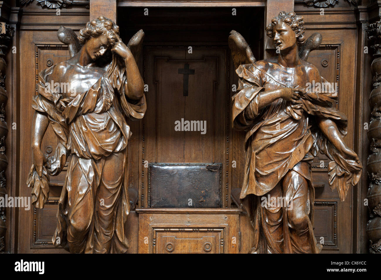 Brussels June 22 Wooden Angels On The Confession Room