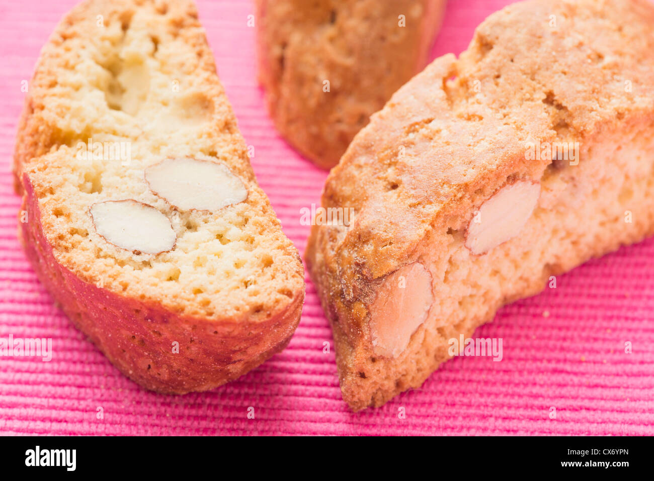 Close up of italian cantuccini Stock Photo - Alamy