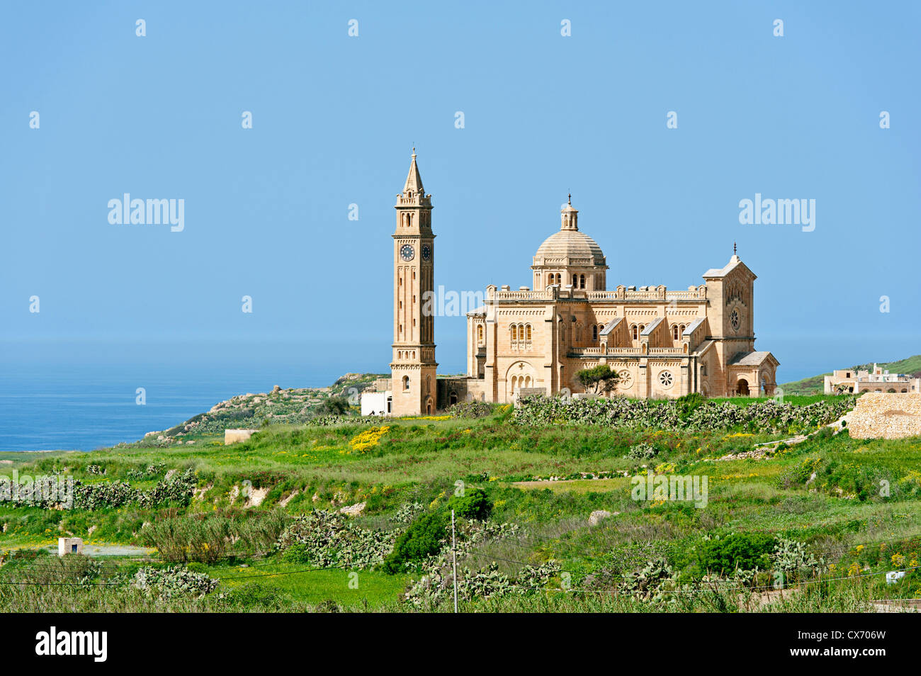 Ta Pinu Basilica in Gozo, Malta Stock Photo
