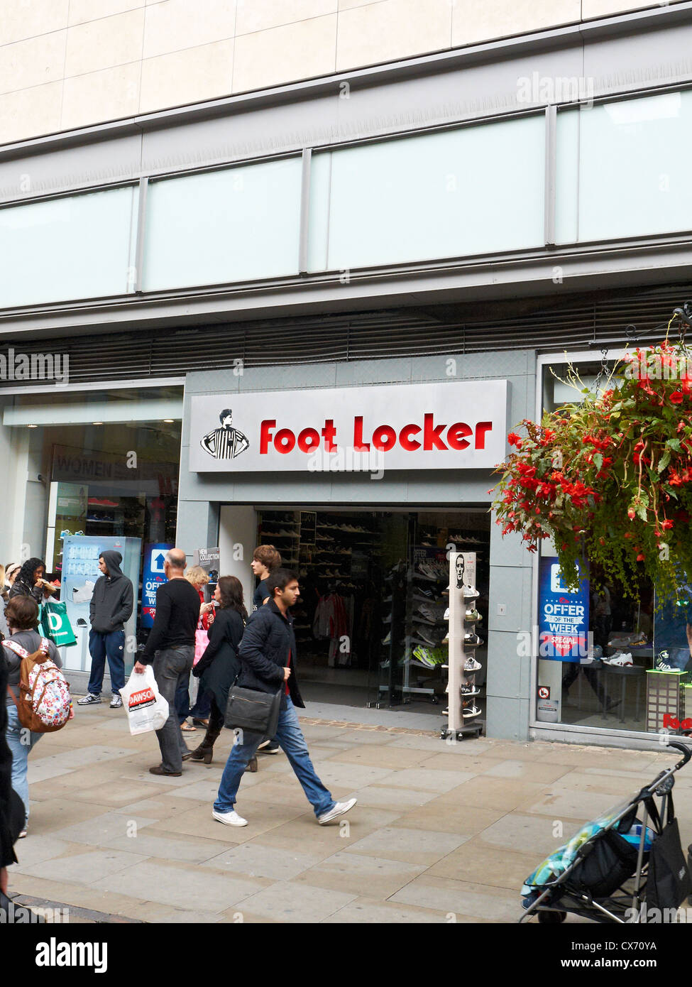 Foot Locker shop on Market Street in Manchester UK Stock Photo