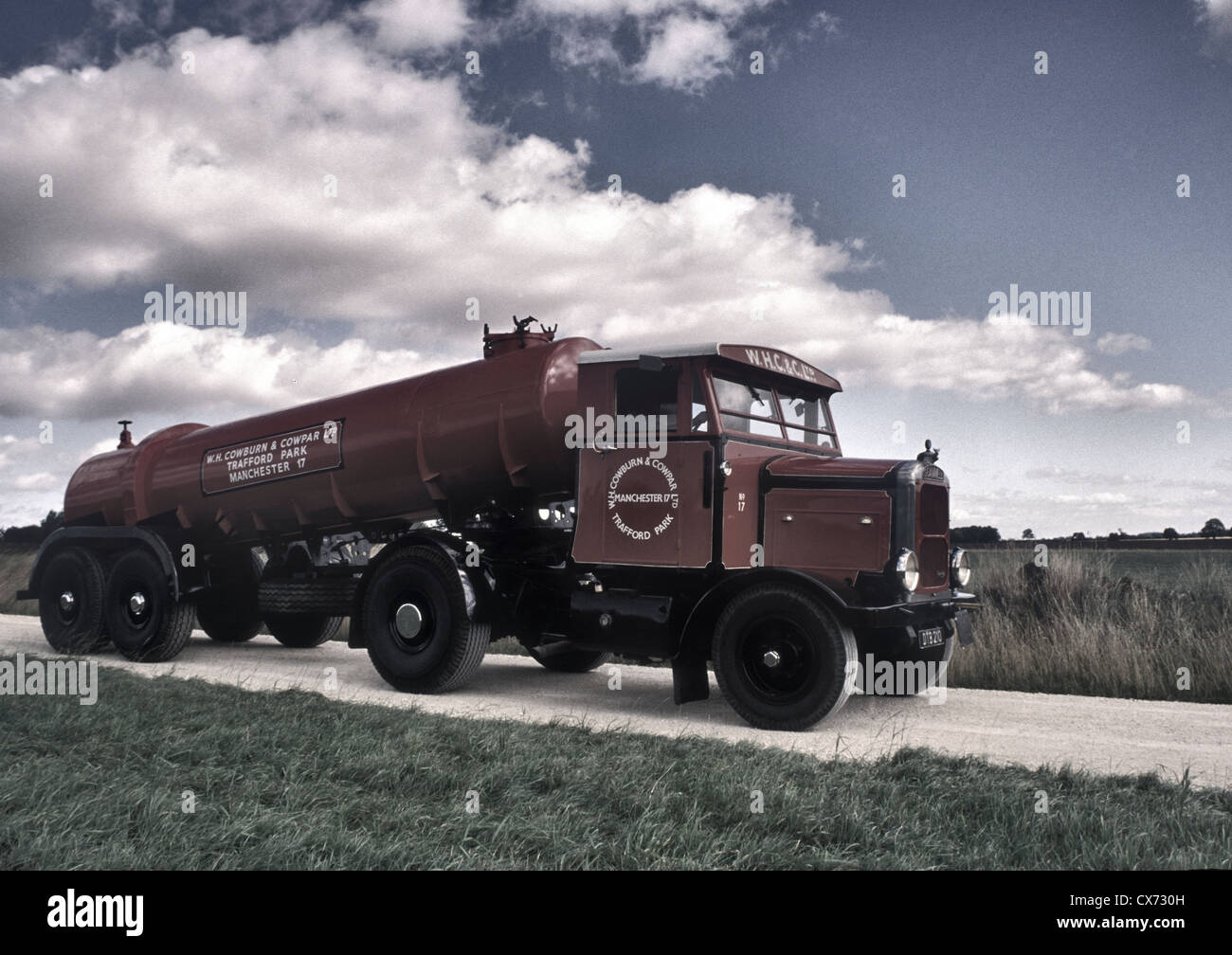 1950's Scammell PioneerTanker transporter lorry Stock Photo