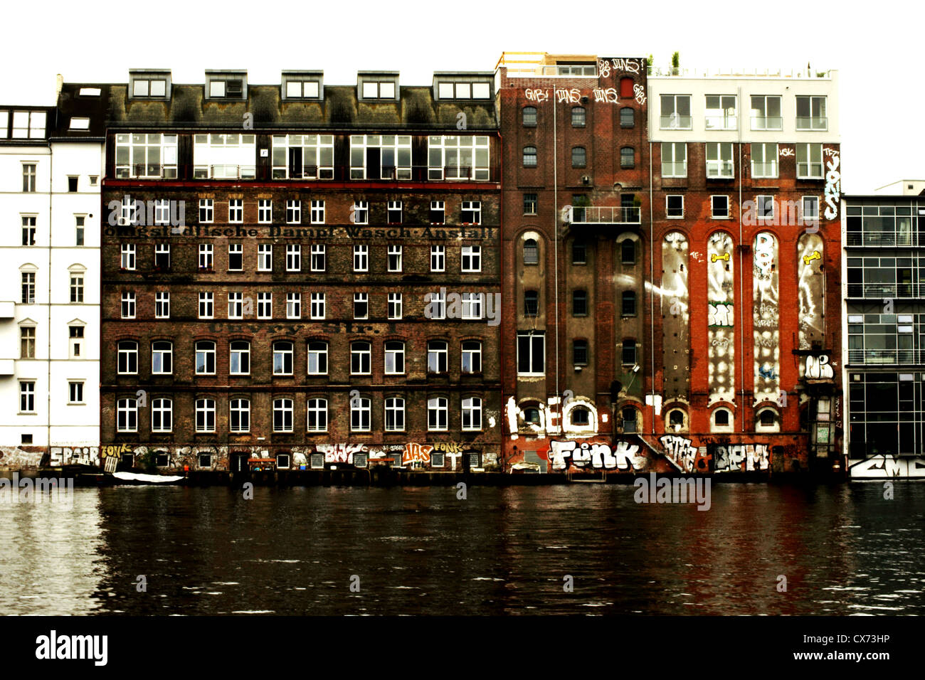 Old storage building (brick) at the riverside Stock Photo - Alamy