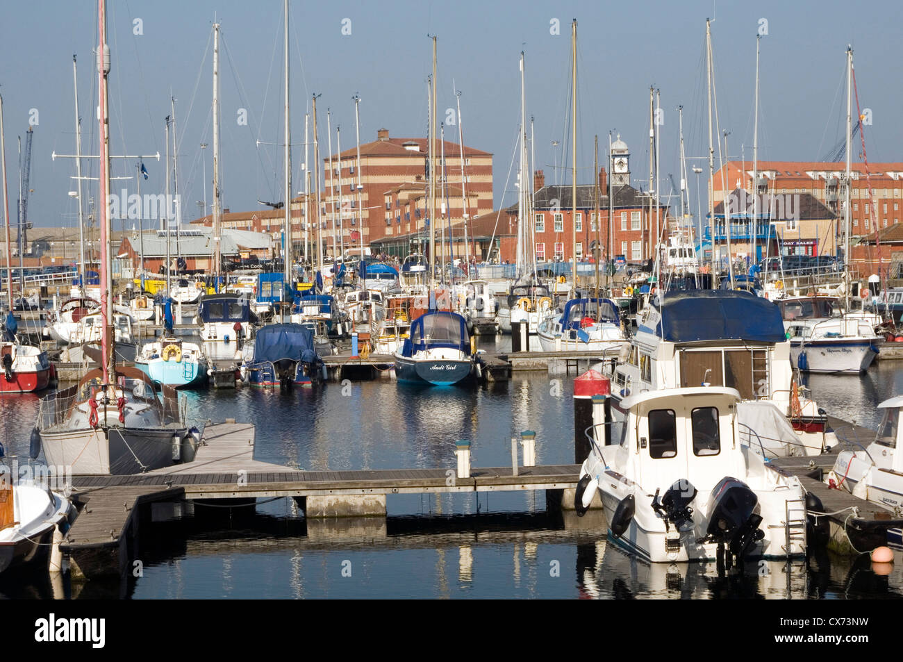 hartlepool marina County Durham uk yacht yachts boat boats sailing