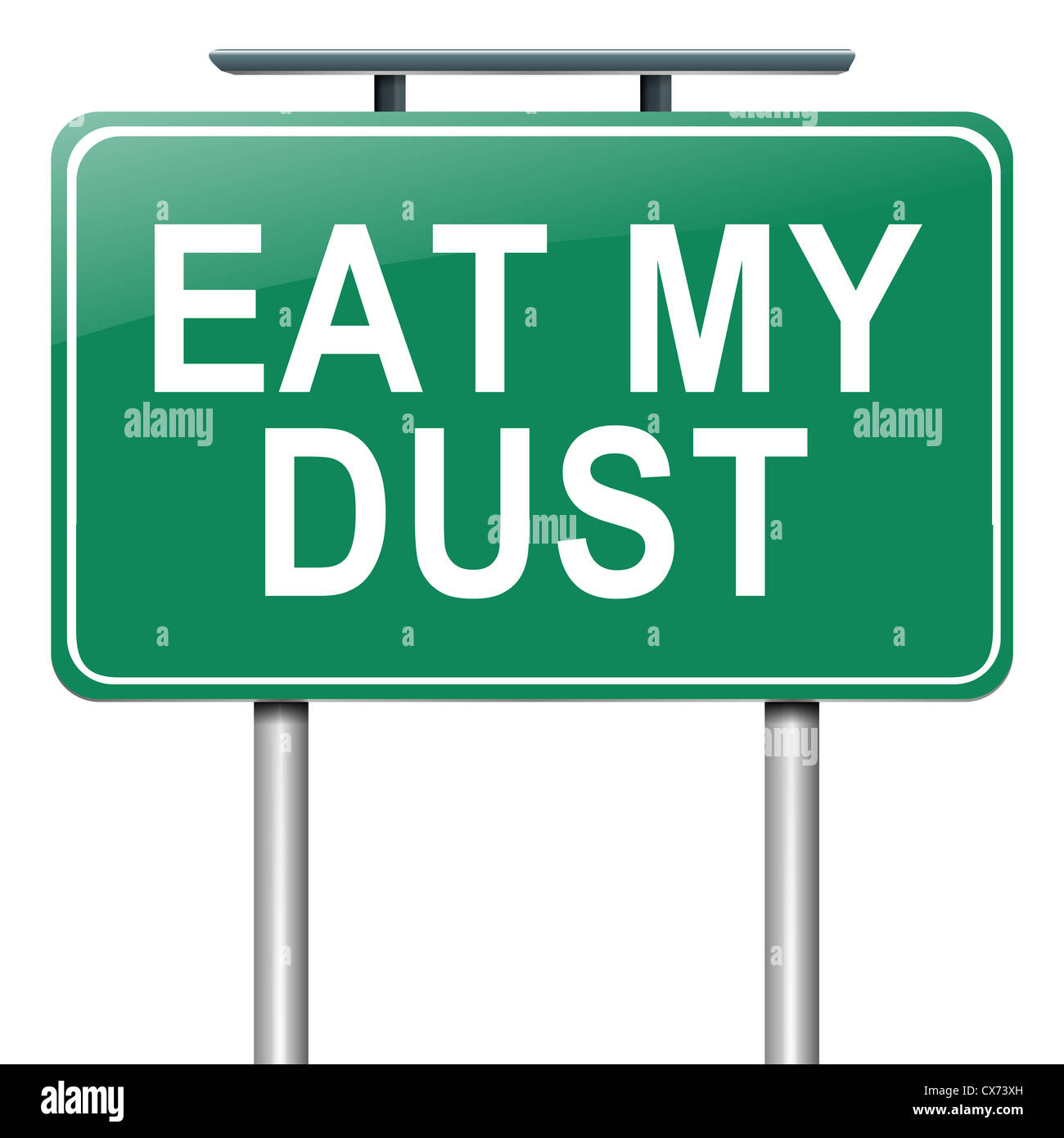 Eat my dust Stock Photo Alamy