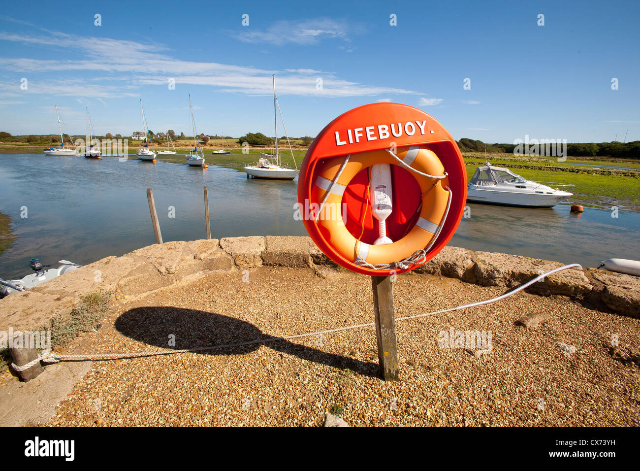 The Quay, Shalfleet, Isle of Wight, England, UK, Stock Photo