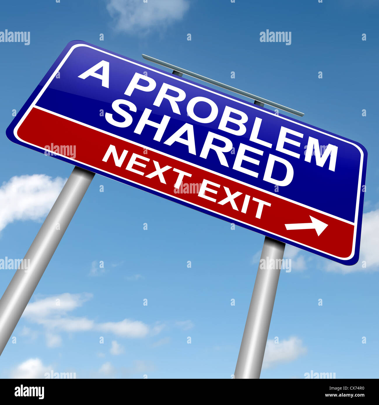 A problem shared Stock Photo - Alamy