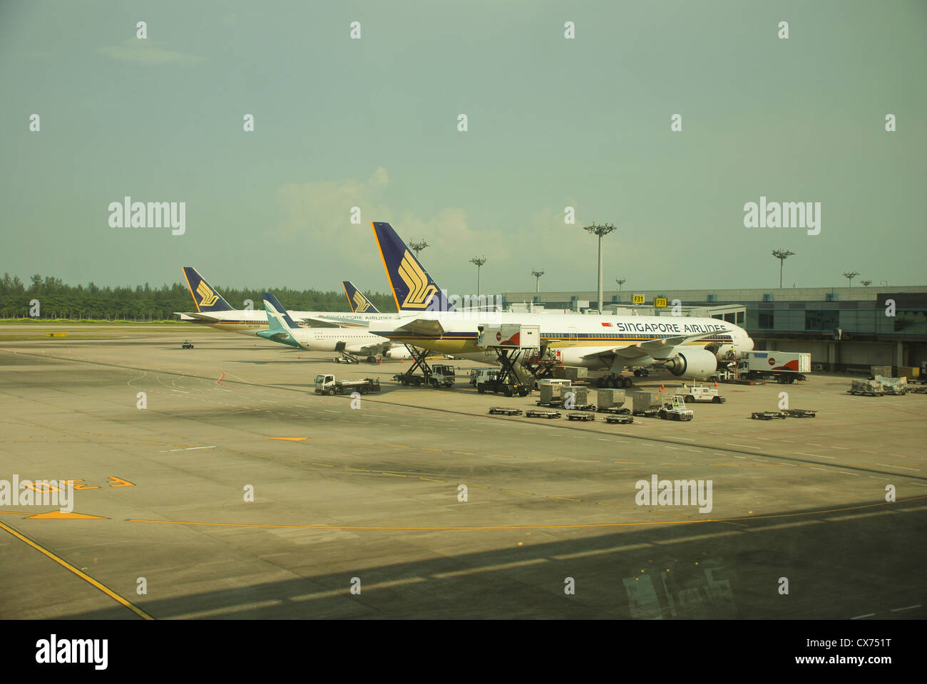 Singapore Changi Airport Stock Photo