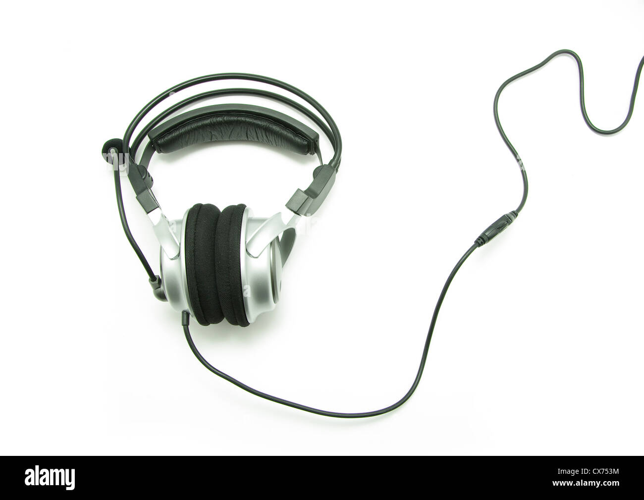 headphones isolated on a white background Stock Photo - Alamy