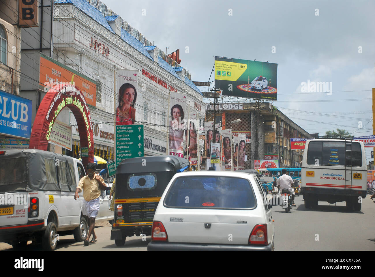 Street in Cochin, India Stock Photo