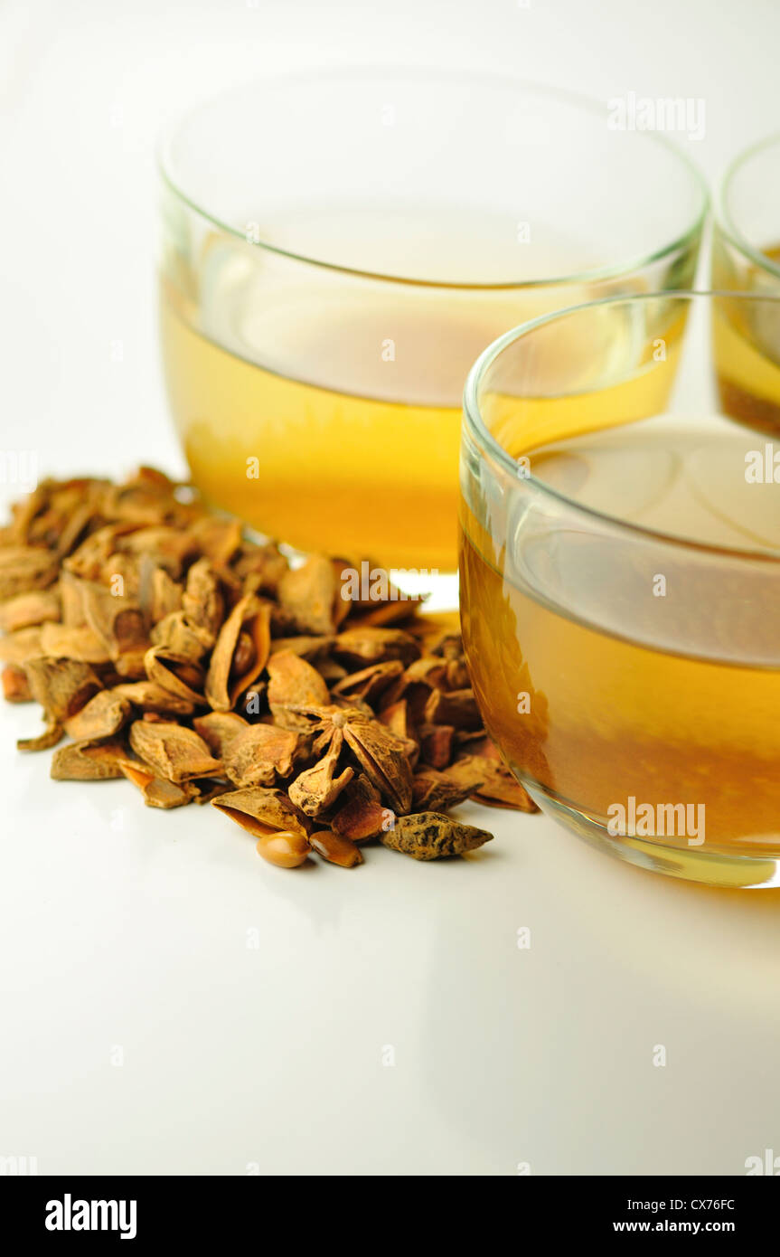 A cup of star anise tea Stock Photo Alamy