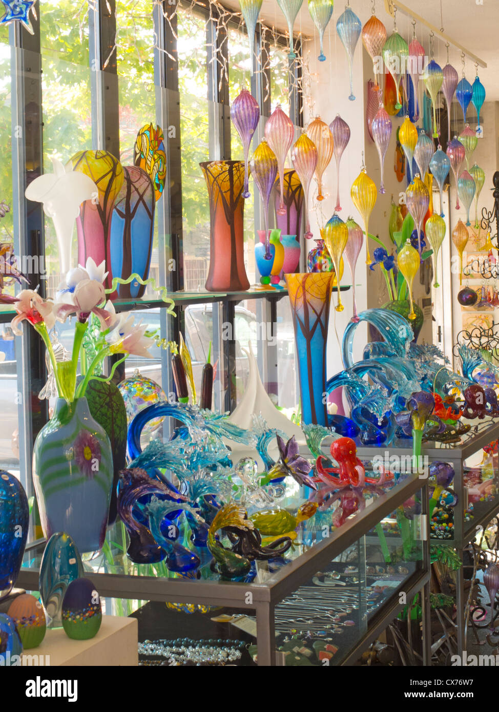 glass store in Providence Rhode Island Stock Photo