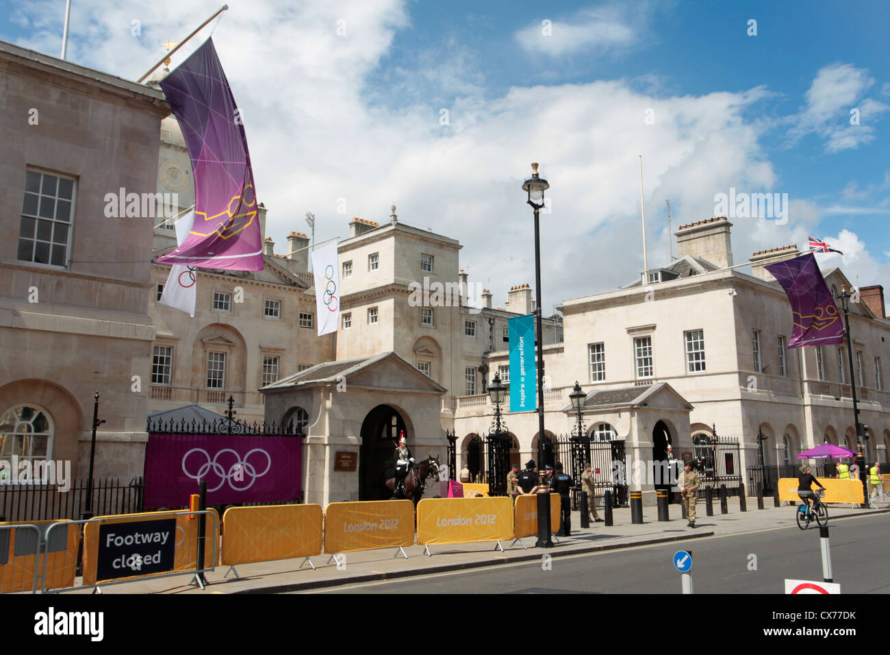 Horse Guards Parade in Whitehall London, location of London Olympics