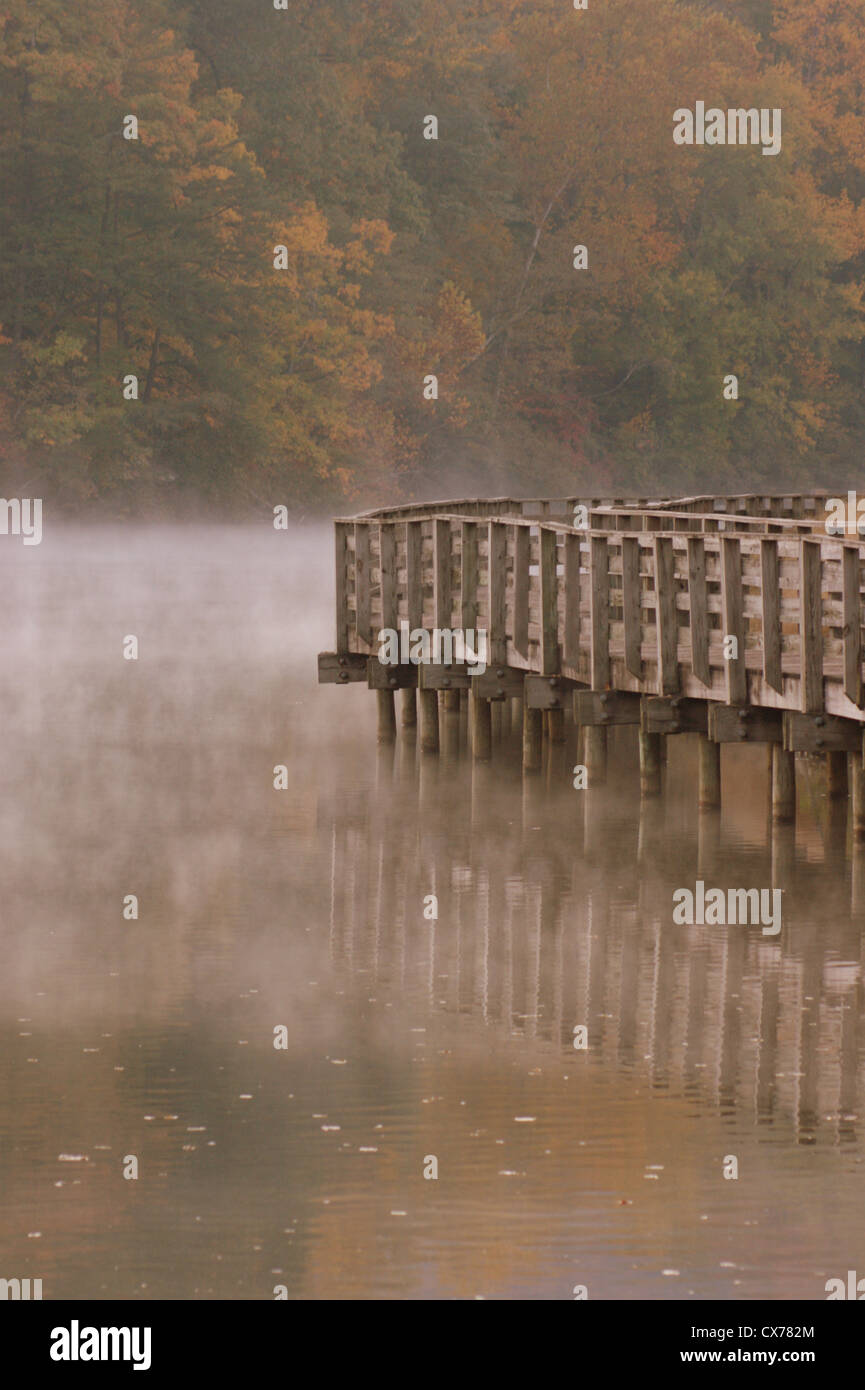 Lake Lure Boardwalk Stock Photo Alamy