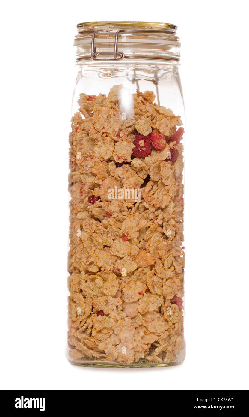 Cereal in a jar studio cutout Stock Photo Alamy