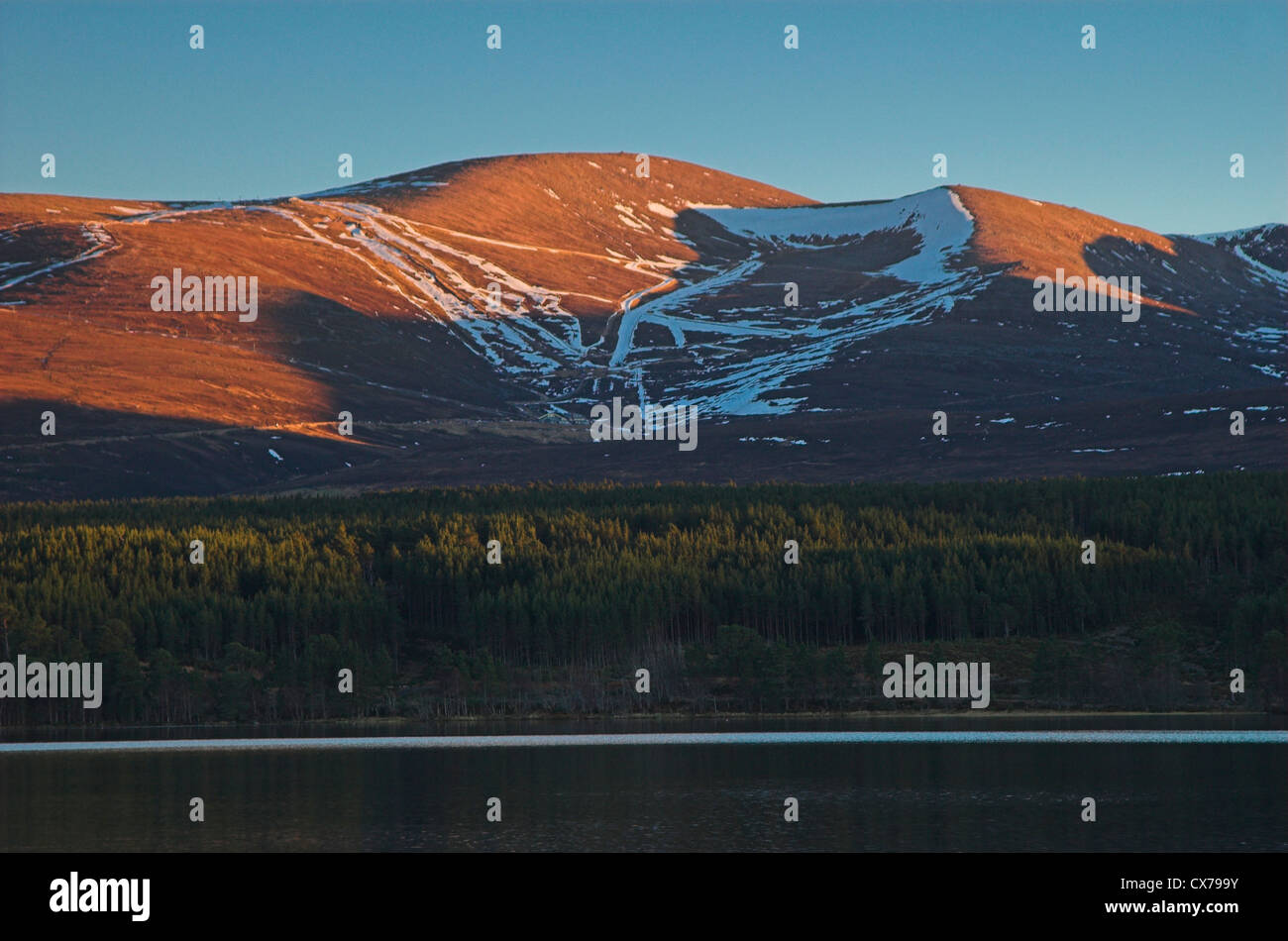 Loch Morlich, Cairngorm Mountains, National Park, Scotland Stock Photo