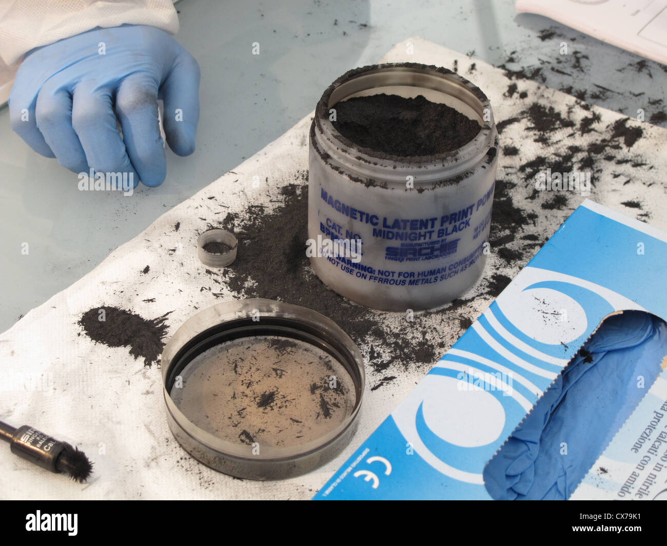 forensic investigator tool box at event Stock Photo - Alamy