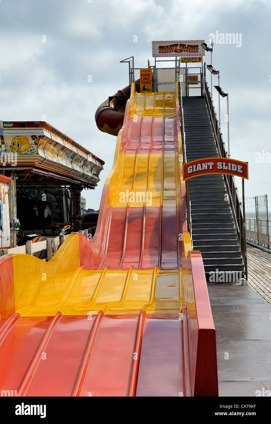 giant slide ride great yarmouth norfolk england uk Stock Photo Alamy