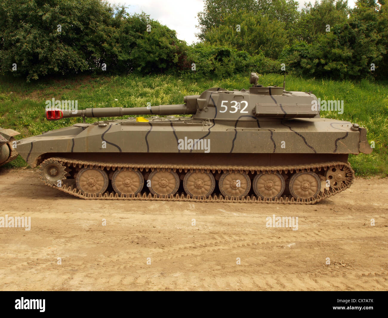 2S1 Gvozdika tank Stock Photo - Alamy