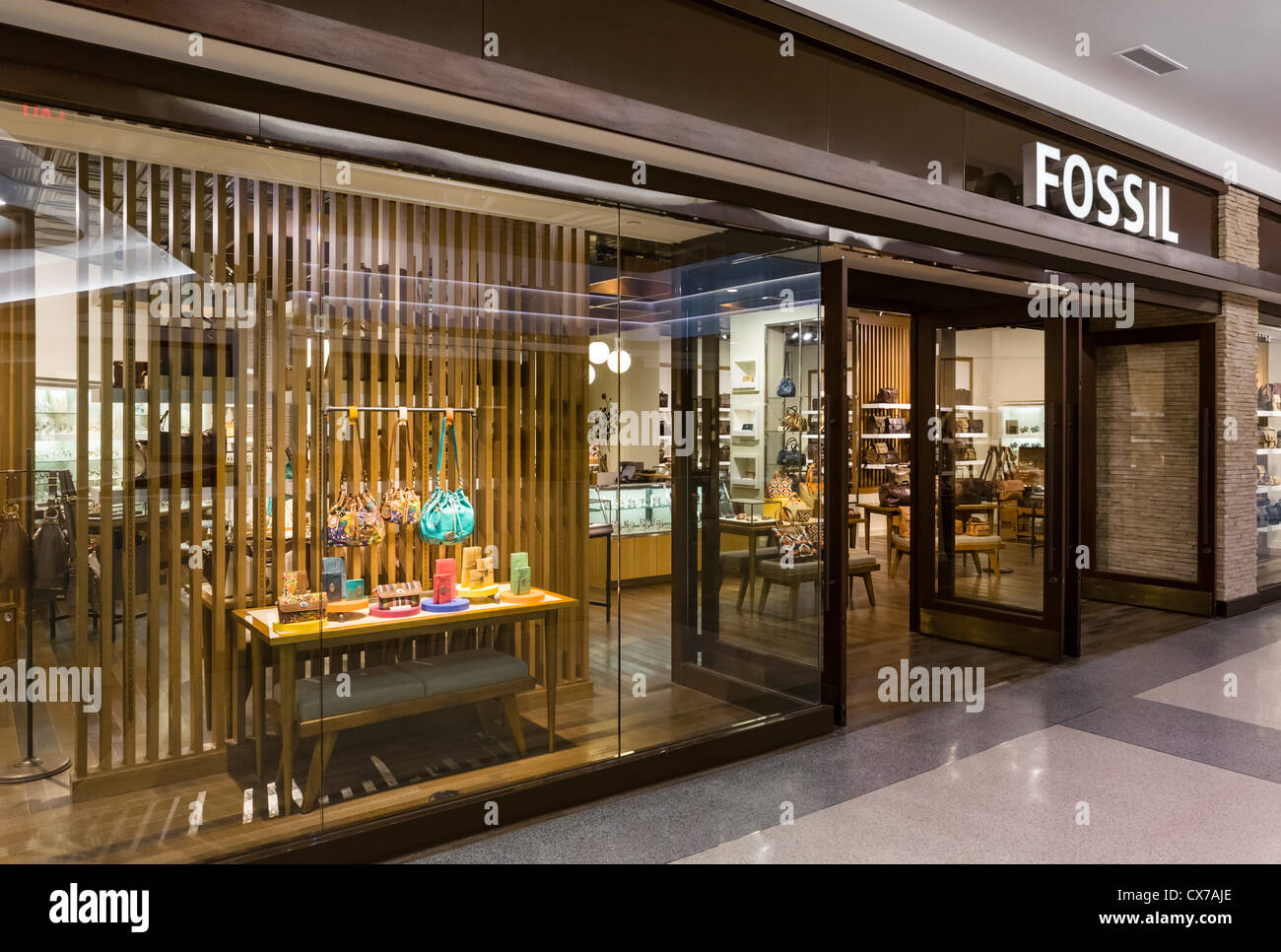 Fossil store in the Mall of America, Bloomington, Minneapolis, Minnesota, USA Stock Photo