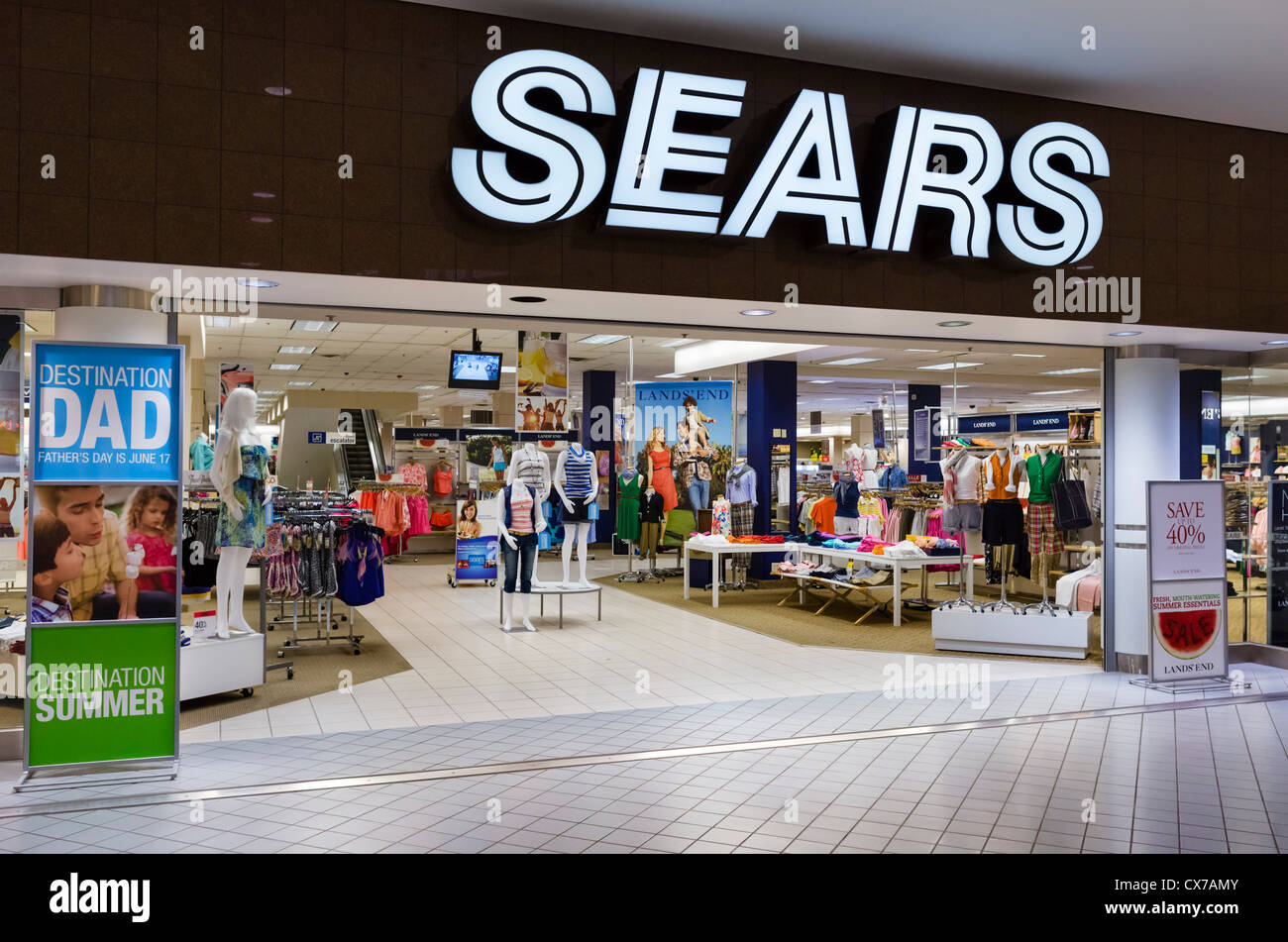 Sears department store in the Mall of America, Bloomington, Minneapolis, Minnesota, USA Stock Photo