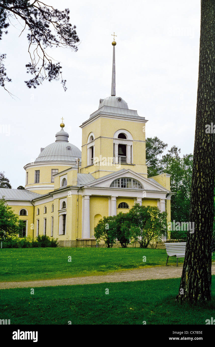 St. Nicolas Orthodox Church in Kotka, Finland Stock Photo